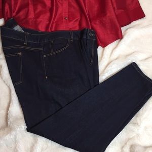 Talbots 18W signature slim ankle Jean dark wash